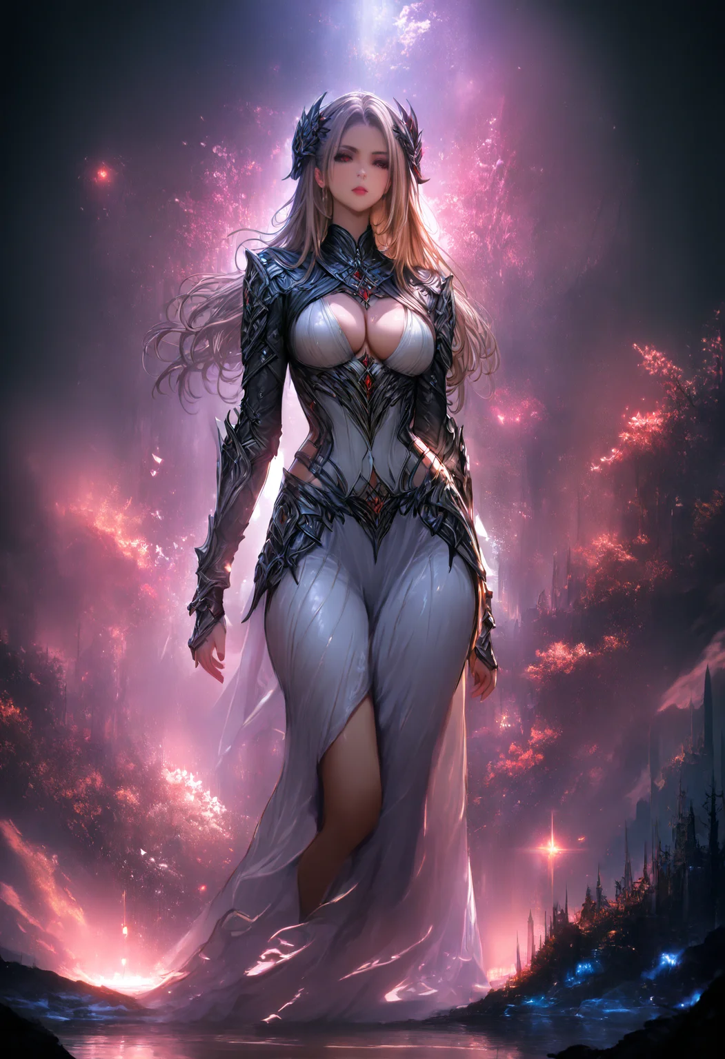 Dreamscape 1girl,  . ,masterpiece,high score,great score,absurdres,, <lora:Anne Stokes CLIP1-000004:1>,Anne Stokes,, <lora:Abstract Concept-Hydromatic:0.4>,concept art, . Surreal, ethereal, dreamy, mysterious, fantasy, highly detailed