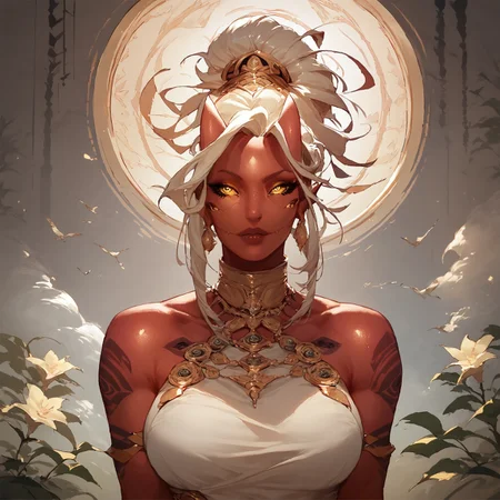 safe_pos, score_9, score_8_up, score_7_up, Zamite, four eyes, horns, high resolution, aesthetic art, red skin, fighter cloth, breasts, tattoos, sesductive,