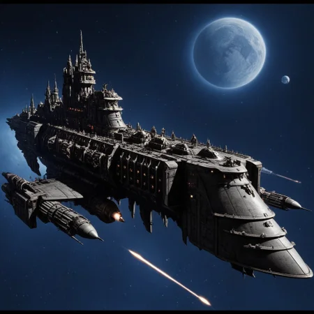 Score_9_up, Absurdres, Source: GamesWorkshop, Warhammer 40000, an Imperium of man Citadel voidship, (((space battleship in the form of a Stone high-gothic long cathedral building with rockets coming out of it))), going through the Warp, best quality, expressive eyes, perfect face, gothichorrorai, mshn robot, mshn, mantisdetailerse, adddetails, cosmic, outer space, MOVIE STILL
FILM STILL
CINEMATIC
CINEMATIC SHOT
CINEMATIC LIGHTING, , <lora:GothicHorrorAIv1:0.7>, <lora:mshn:0.7>, <lora:Cinemagic_Vision:2.0>, 9e7aff87-e1b6-4739-8a67-216f075142a5, <lora:dd8a1b53-108f-4ff3-b794-5056516664e6:2.0>, <lora:bceb1e79-8192-4941-939c-5f439e139377:2.0>, <lora:1b1c37cc-dc95-4d47-a7f9-53ae810a6c11:2.0>, <lora:7d8a68a5-ef86-4db0-b1d8-21548f919a07:0.7>