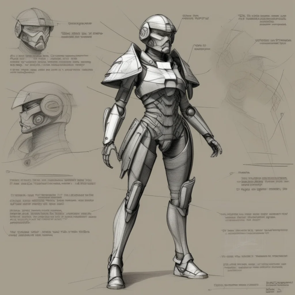 futscribe cyber warrior on the battlefield technical sketch<lora:futscribe:1>