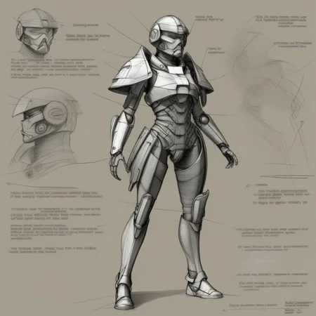 futscribe cyber warrior on the battlefield technical sketch<lora:futscribe:1>