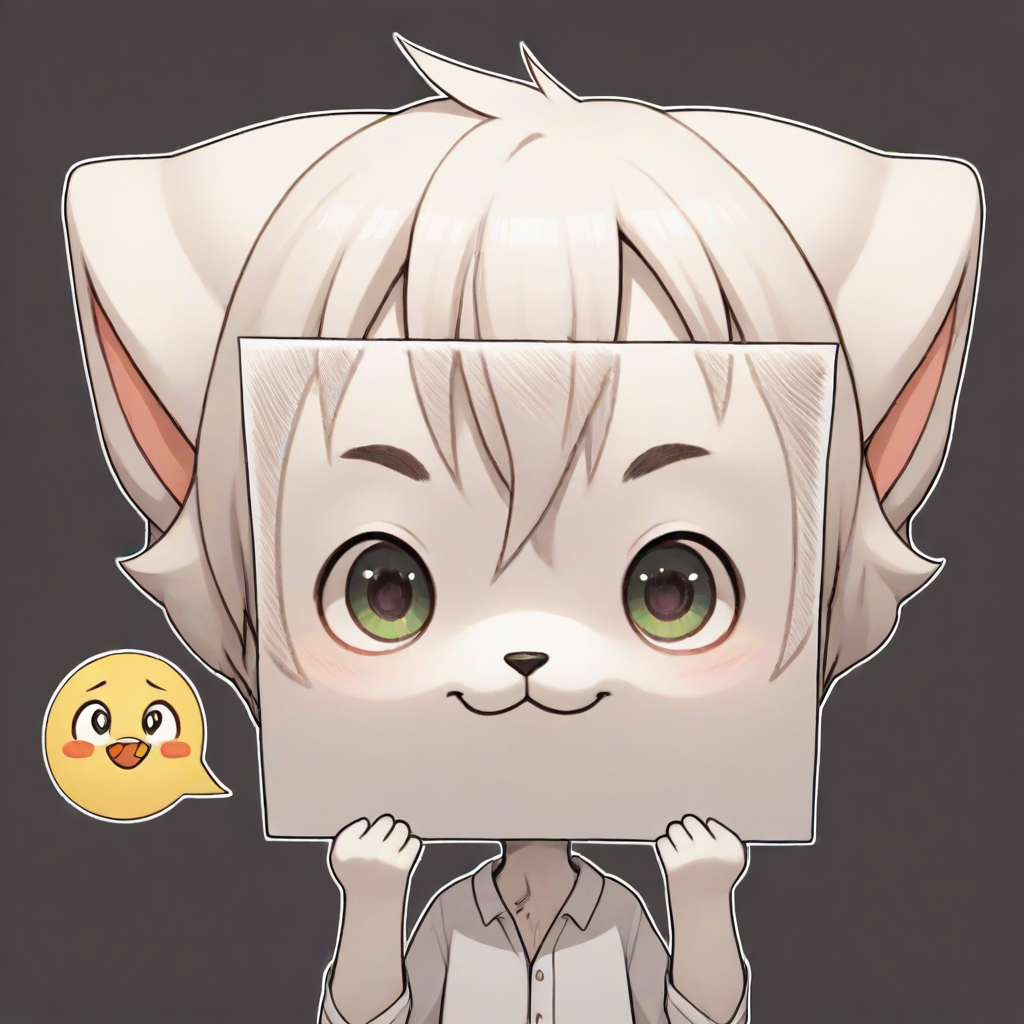 score_9, score_8_up, score_7_up, <lora:PaperLikeFacePony:0.8>
PaperLikeFace,1boy,:3,white fur,furry,holding paper with emoji face,ears,big eyes,big pupils
