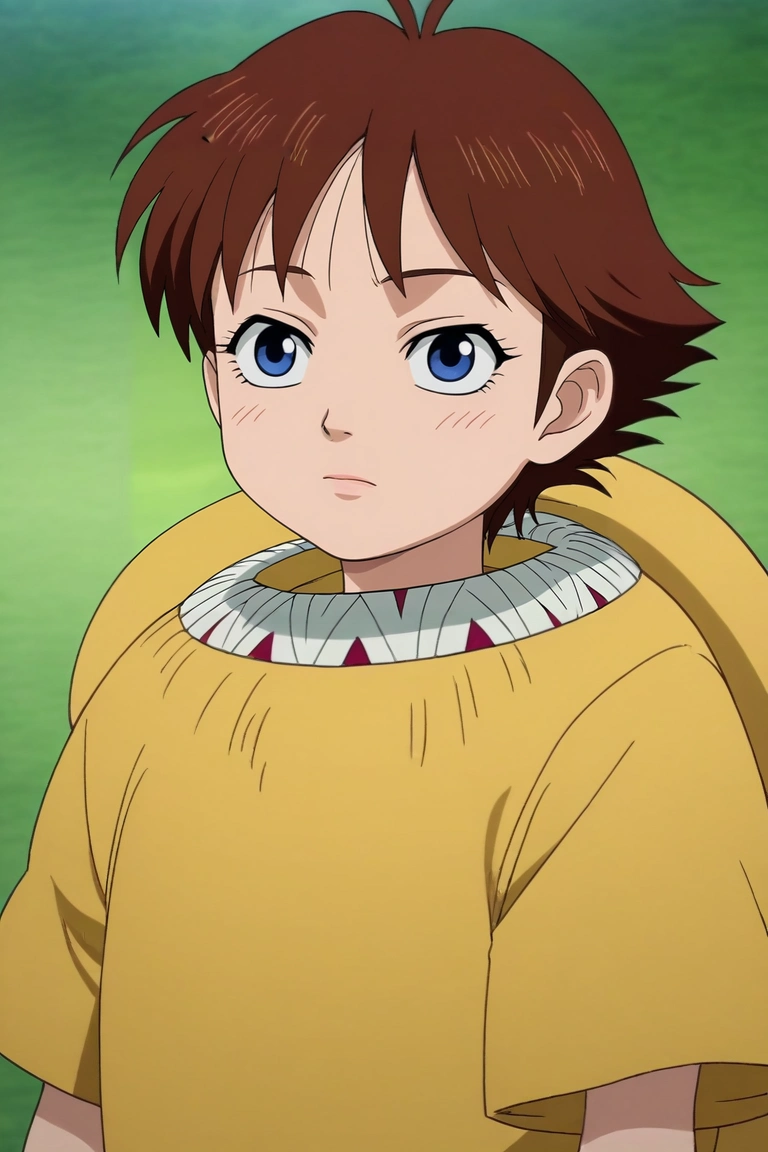 score_9, score_8_up, score_7_up, , rating_safe, intricate details, anime screencap, , , , depth of field, 1girl, solo, <lora:he_liao_diao_pony:0.86>, he_liao_diao, brown hair, blue eyes, short hair, aged down, , , <lora:sdxl_lightning_8step_lora:1>
