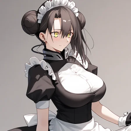 <lora:Takeuchi_Takashi_PonyXL_style_v01:1>
<lora:agent.pony:1>
score_9 , score_8_up , score_7_up , source_anime , 
masterpiece , best quality , ultra-detailed , 
BREAK
agent \(girls' frontline\), maid
1girl , woman , huge breasts , light smile , light blush , ((jeanne d'arc (fate)):0.5)  , 
long black hair  , maid dress ,  
howling