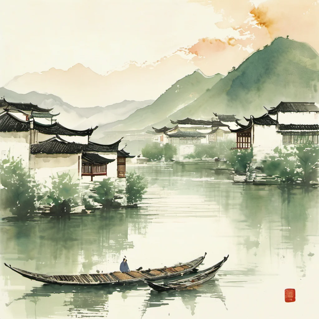 <lora:ink-paintingXL-000004:1>,ink-painting,ink anf wash,scenery, bird, east asian architecture, architecture, water, mountain, outdoors, river, lake,painting \(medium\), traditionalmedia,branch,watercolor\(medium\),