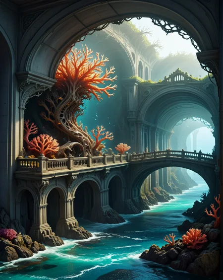 dark fantasy radioactive-mineral veins, Rococo bronze arabesques, translucent resin bridges in, prismatic-coral reefs, Biomechanical coral exoskeletons style, prismatic waves from quantum foam,
random group of travelers in landcscape,
<lora:ral-dark-fantasy-il:0.25> dark fantasy, eldritch horror, mythology, apocalyptic
<lora:extremely_detailed:0.8> extremely detailed,
<lora:DetailMaximizer:0.7>
<lora:Dream Scenery XL:0.3> Dream Scenery,
<lora:add-detail-xl:0.3>,
detailxl,