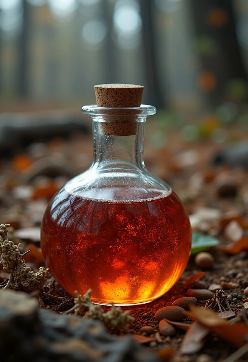 Jed-dtl, small centered composition, product shot, plain background, wallpaper art, in the center is an image of a gorgeous elegant ("The Potion of Fantasy":1.3) , dense reeds, Sharp and in focus, , dynamic composition, dynamic background, stunning, dynamic dramatic beautiful full taking
