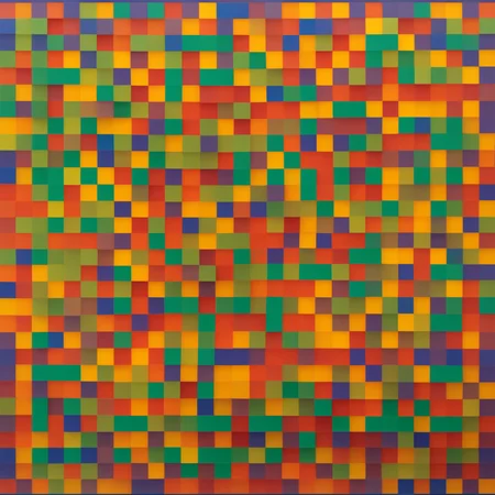 Le Parc  a colorful background with squares of different colors abstraccion geometrica, color surfaces, rainbow, red, green, yellow, orange, purple, violet <lora:LeParc_AI_LoRA_XL_v2.0:1>