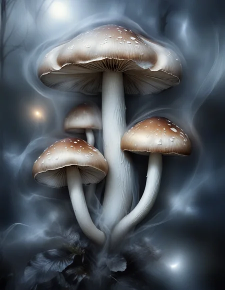 novuschroma style magic mushrooms in the moonlight in wispy vapor <lora:102_novuschroma_1:1>