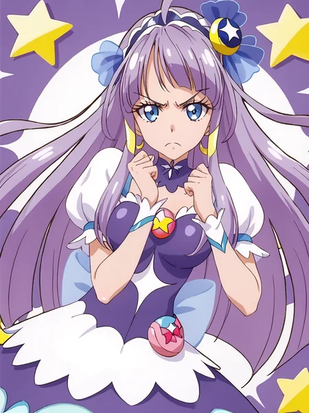 detailed background, shiny skin, posing,
<lora:cureselene.pony:1.0>
cureselene,
large breasts,
angry, frown, hunting bow,