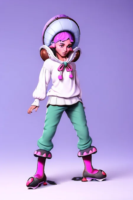 (bada-club:1.5), with pants and a sweater and shoes