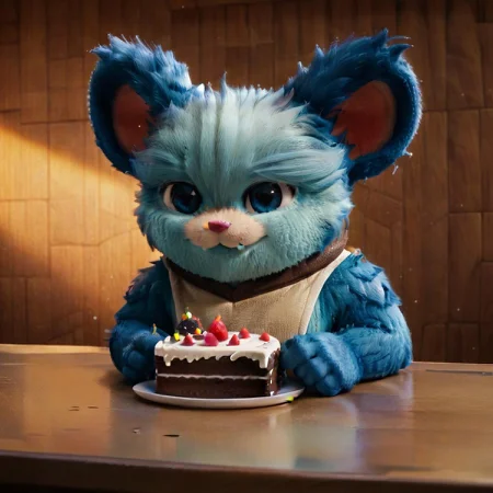 (((furry character))), (((Nubs_pooba))) eating cake in the canteen, portrait, BREAK, masterpiece, ((detailed background)), ((dynamic background)), 8K, (masterpiece:1.5), intricate details, highly detailed, extreme detail, octane render, unreal engine, ((anime art)), best quality, highres, (detailed face:1.5), ((full_body)), UHD, (((perfect hands))), low light