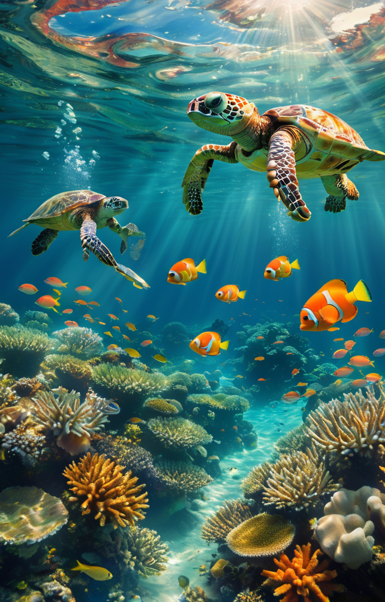 masterpiece,best quality,<lora:tbh341-sdxl:0.75>,illustration,style of underwater sea life portrait of Housework robots