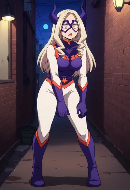 slimes_mtlady
score_9,score_8_up, score_7_up, source_anime, rating_questionable, 1girl, solo, open mouth, hypnotized expression, hypnotized, sole_female, Mt lady, full body, hypn0_wa1k, slouching, standing, facing forward, blank stare, cross3d_3y3s, crossed_eyes, cleavage, breasts, <lora:Zombie_walk_v2:0.8>, <lora:crossed_eyes:0.8>
Dark alley, dark alley background, night time