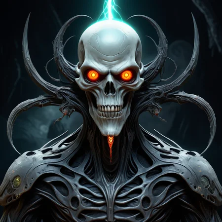 ((best quality)), ((masterpiece)), ((realistic,digital art)), (hyper detailed), Biopunk of Energy vampires- Eerie, shadowy figures with glowing eyes and tendrils that siphon energy. , Space relic restorer, Fervent