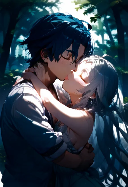 score_9, score_8_up, score_7_up, 1girl, 1boy,  deep kiss, head tilt, kiss, hug,  ssrb_\(shishiro_botan\)  <lora:deep_kiss:1>
