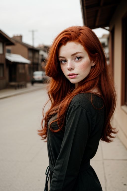 redhead woman