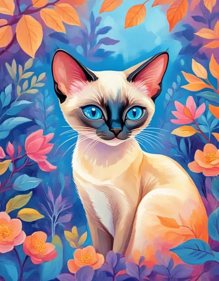 novuschroma style siamese cat <lora:106_novuschroma_1:1>