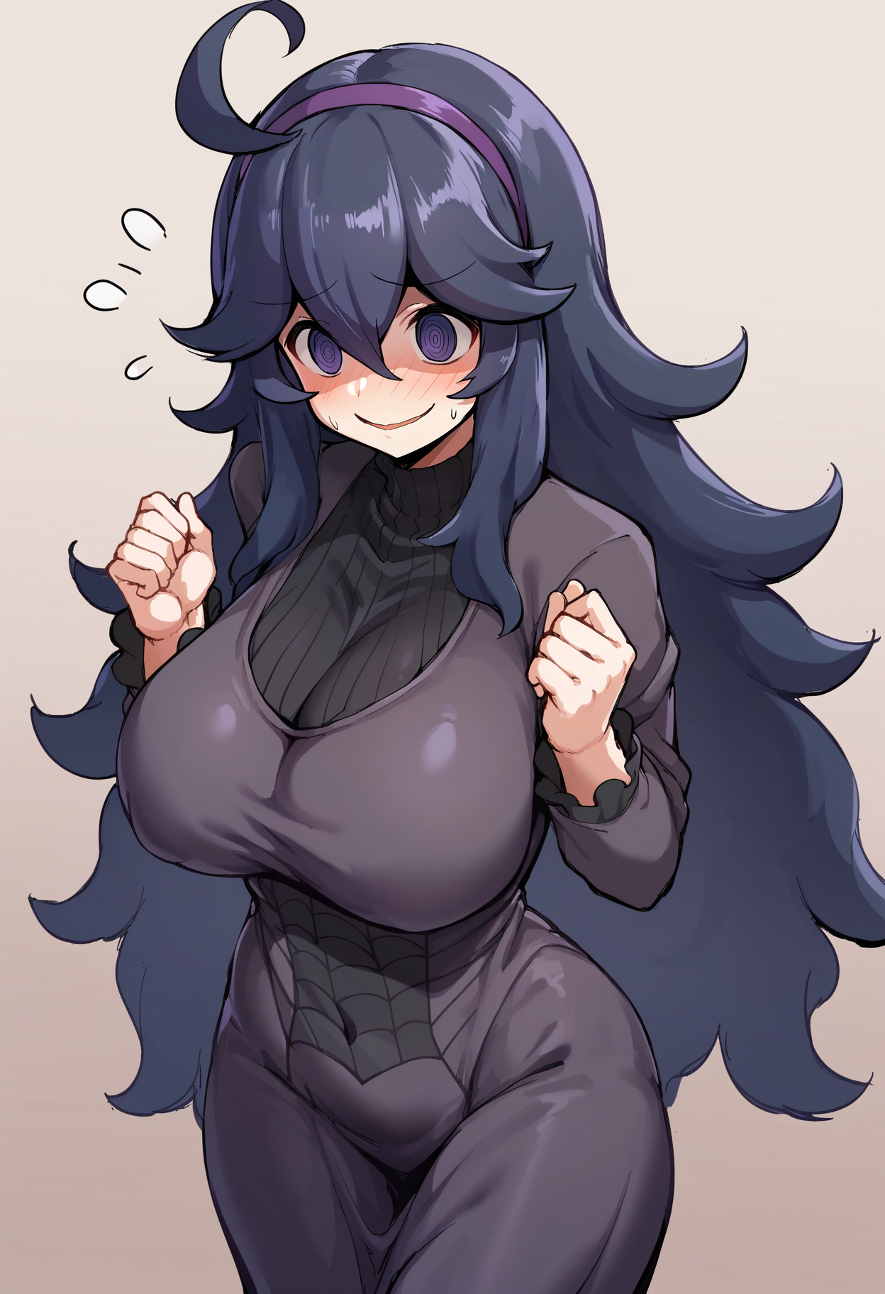 score_9, score_8_up, score_7_up,
BREAK
source_anime,
BREAK
hex maniac \(pokemon\), pokemon, 1girl, purple eyes, purple hairband,
shy, blush, long hair, ahoge, @_@, large breasts, long dress, black dress, long sleeves,
 <lora:9is-v1-PDXL:1>