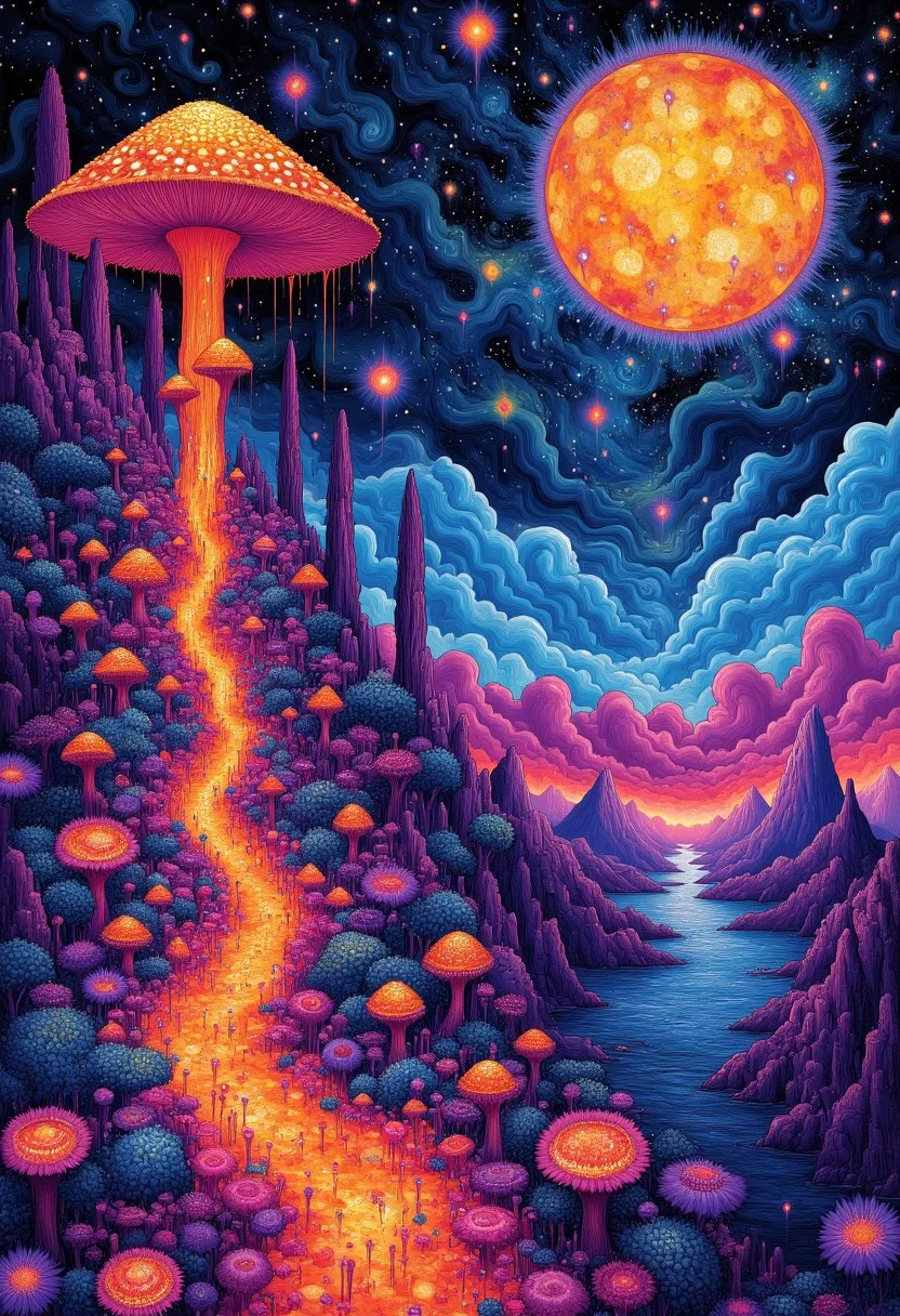 Trippy Lalaland, really trippy lsd and mushroom visuals