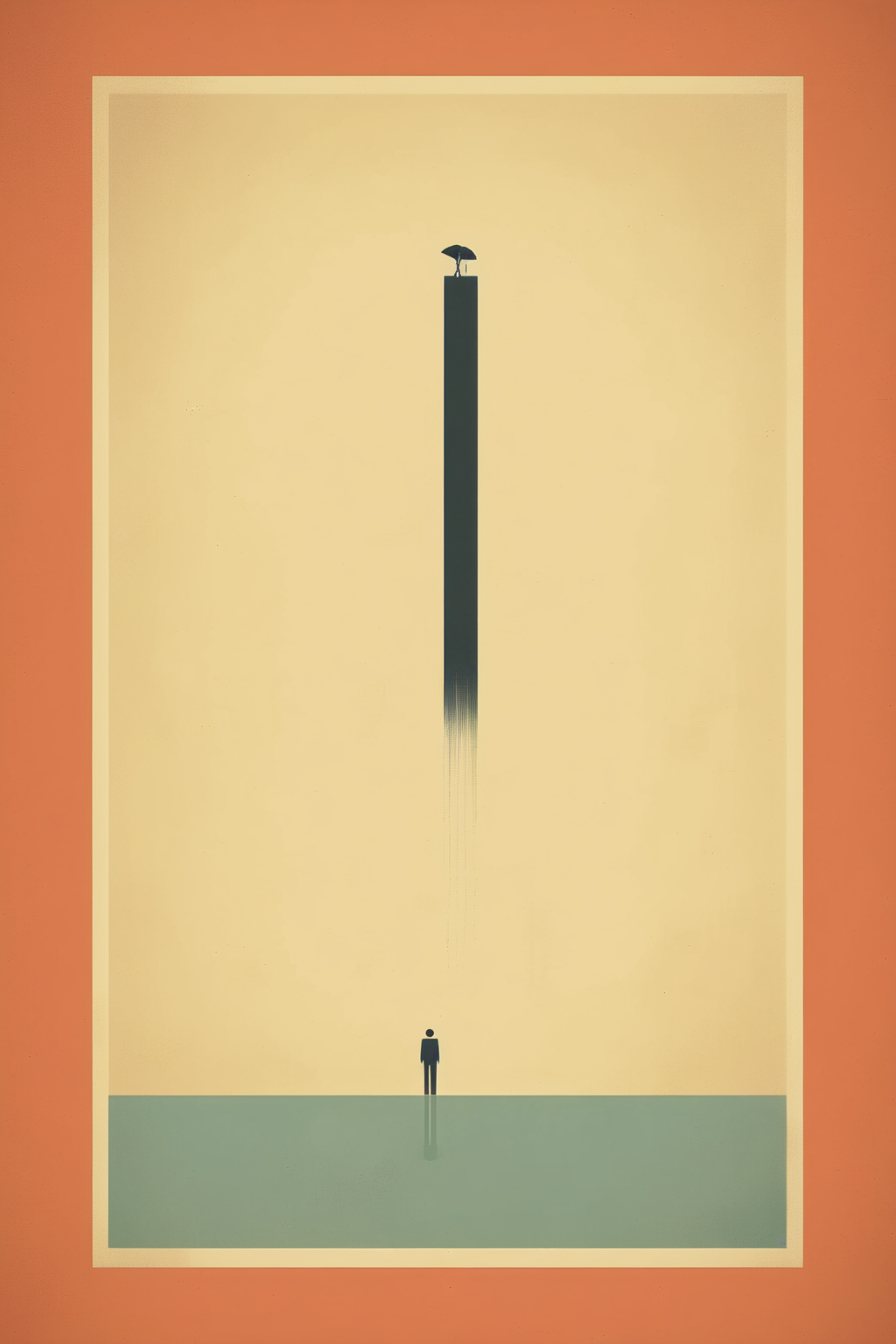 <lora:Olly Moss Style:1>Olly Moss Style - motivational poster without any words, retro simplistic and minimalistic style