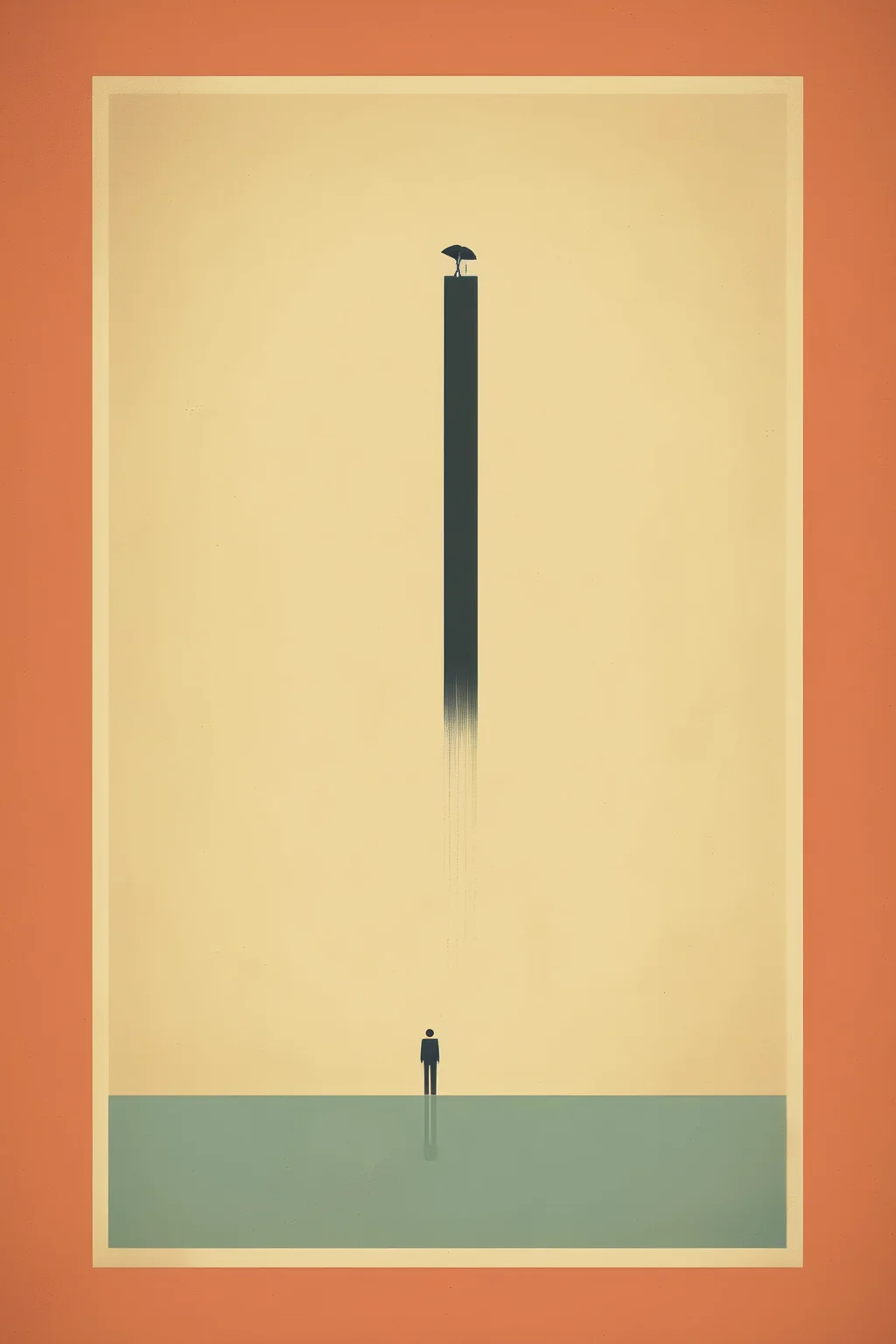 <lora:Olly Moss Style:1>Olly Moss Style - motivational poster without any words, retro simplistic and minimalistic style