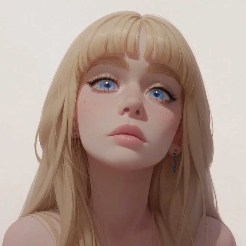 score_9, score_8_up, score_8_up, best quality, masterpiece, fine details, highly detailed, godrays,,
1girl, (billie not eilish), billiesn, bangs, fringe, blonde hair, wolf haircut, blue eyes, face focus, big tits,