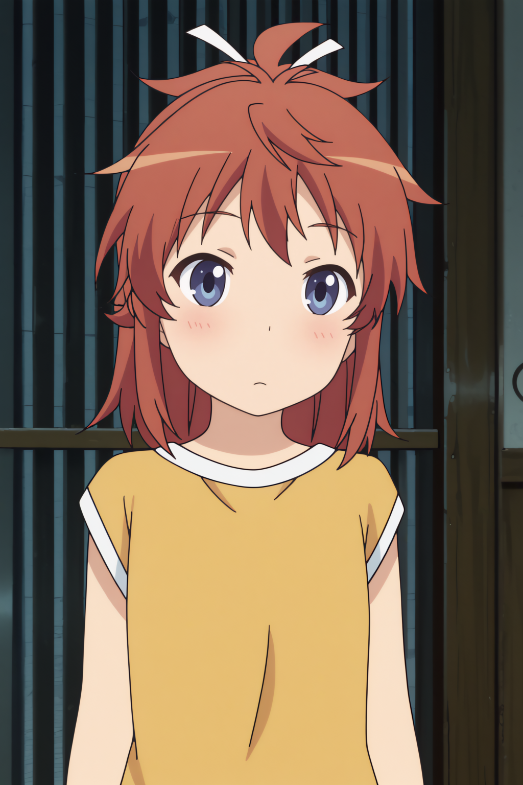 newest, upper body, Natsumi Koshigaya <lora:Non_Non_Biyori_-_Natsumi_Koshigaya_-_illustrious:0.8>
