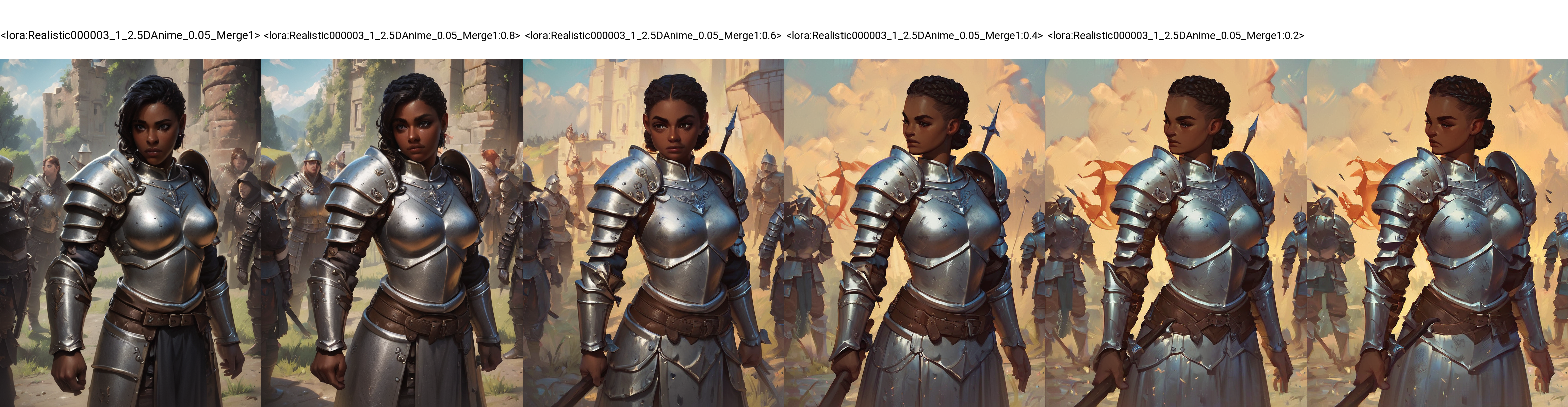 <lora:Realistic000003_1_2.5DAnime_0.05_Merge1>,score_9,score_8_up,score_7_up,score_6_up,score_5_up,score_4_up,woman in armor standing in a battlefield,armor,dark skin,medieval,fantasy,solo focus,epic,