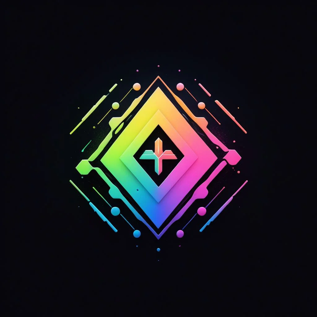 artlg, logo of a colorful illustration, 4k, uhd masterpiece, "Intrasect" rebranding, logo, minimal, vantablack, pearl, lime, neon pink, liquid graphite, fineliner, marker, watercolor, pastel, exploring the convergence of ai with art, creativity, music, math, science, allowing ai to stitch new fields from old domains