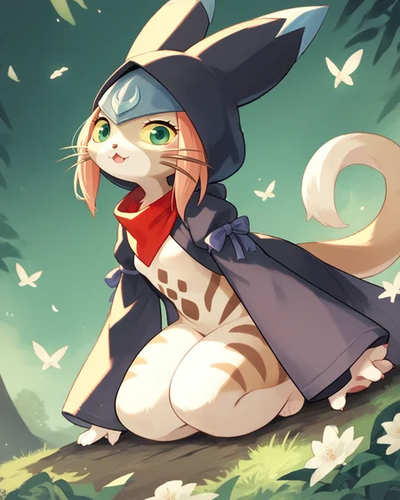 score_9, score_8_up, score_7_up, source_anime, solo, 1girl, furry, tsukino \(monster hunter stories\), , , <lora:last-000001:1>