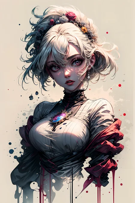 (masterpiece, best quality:1.3), (1girl:1.1), (ink, white background, mature female, New York city) <lora:ink-0.1-3-b28-bf16-D128-A1-1-ep64-768-DAdaptation-cosine:1> <lora:add_detail:0.8> <lora:beautiful_detailed_eyes:0.8>