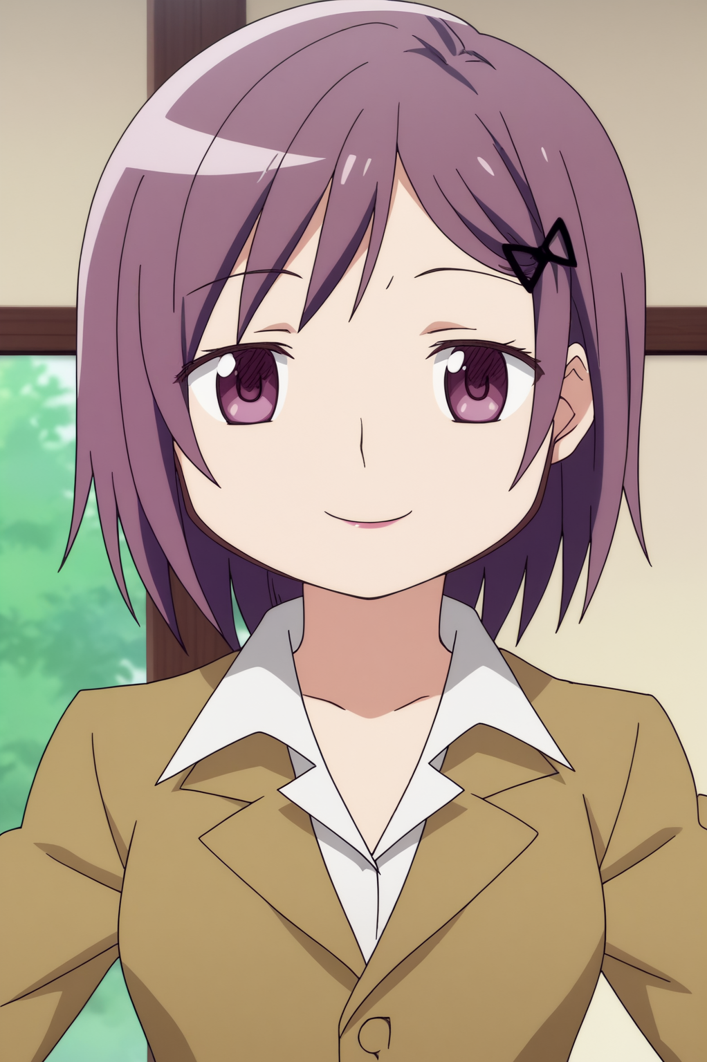 rating_safe,  anime screencap, consistent background,   Junko Kaname, light smile, upper body  <lora:Madoka-Junko_Kaname-PDXL:0.8>,