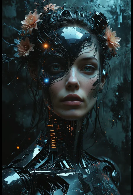 closeup,(((sticker art))),(((naturally interacting with the environment:1.5))),(((seamless:1.5))),((strong environmental light)),((hard shadows)),(((soft dark black color palette:3))),(merge realms of the (toxic punk:1.5) and the (dark horror:2) in a tapestry of dualities),enigmatic beings with ethereal silhouettes,(digital dreamscape:1.5).(Illuminate:1.5) the scene with the pulse of a celestial bloom,(casting hues that bridge both cosmic and (cybernetic realms:2)).(Blend brushstrokes harmoniously),fusing elements of traditional artistry with (glitched fragments:1.5) of a pixelated mosaic.Embrace asymmetry,where the (organic:1.5) and the synthetic collide in a dynamic composition.(Infuse a shifting timeless vibrant palette).(((Integrate augmented reality surprises)), fusion of art styles,(transcend boundaries:2) and conjure a visual symphony that harmonizes the present elements.(((stylized:3))),(((highest resolution:3))),  <lora:add-detail-xl:1> <lora:MJ52:0.5>