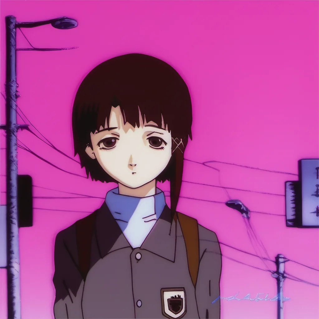 <lora:SDXLLainGlitch:1>, LainiaLain, Serial Experiments Lain