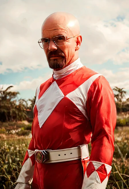 score_9, score_8_up, score_7_up,3DMM
, masterpiece, beautiful,
,1 old man, walteruwaito,Middle-aged man, bald, Glasses, ,bear,goatee beard,RedPowerranger, Tight suit, diamond patterns suit, white gloves,red accents, white belt, vibrant color, white boots,red colored suit,Holster