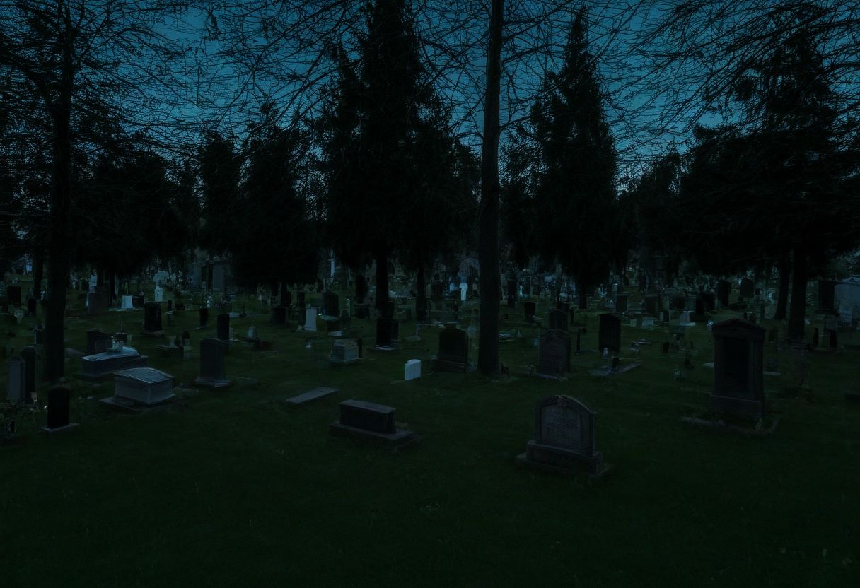 the cemetery