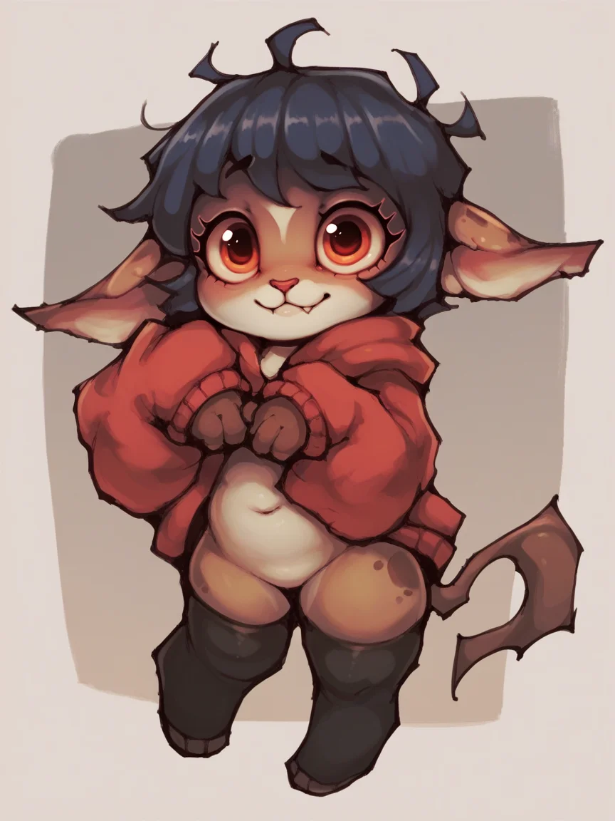 score_9, score_8_up, score_7_up, score_6_up, score_5_up, <lora:w0rmb0yXLP:1> w0rmb0y, 1girl, solo, cute