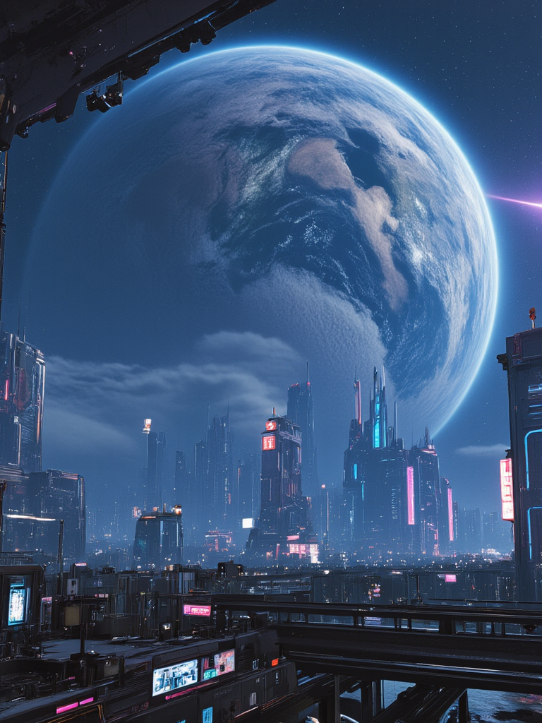 <lora:Space_Worlds_01__Poetic_flux2:1>  sw01p_flux, in space, space nebula, planet decaying, <lora:citybkgv2:1> citybkg, cyberpunk city, cyberpunk waves, lots of wind, street, cars, bus, neons,