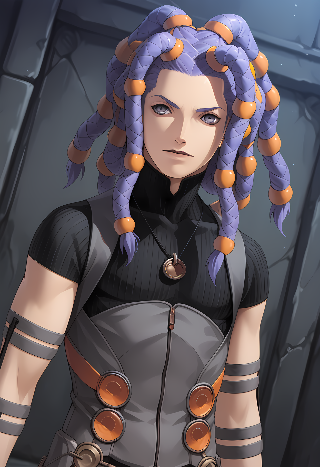 masterpiece, best quality, amazing quality, dutch angle, abstract background, BREAK
1boy, solo, male focus, dds_cielo, purple hair, dreadlocks, grey eyes, clothed, BREAK
<lora:cfg_scale_boost:.6>  <lora:Cielo_-_Digital_Devil_Saga_-_ILXL:1>