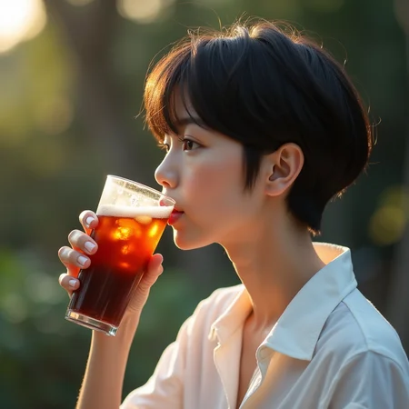 <lora:Hand v2:1>
detailed edges, detailed image, perfection style, A detailed and A perfect photo of a side view of a person drinking a glass of soda outdoors, hand focus, cinematic hand, best hand, better hand, awesome hand, different hand, 1girl, solo, shirt, black hair, holding, white shirt, upper body, blurry, cup, depth of field, blurry background, holding cup, close-up, lens flare, drinking glass, realistic, drink, drinking, bokeh, perfection, different color, perfect color, realistic, realism, detailed background, perfect background, different background, alcohol, perfect style, perfection style, detailed style, short hair, male focus, from side, fingernails, head out of frame