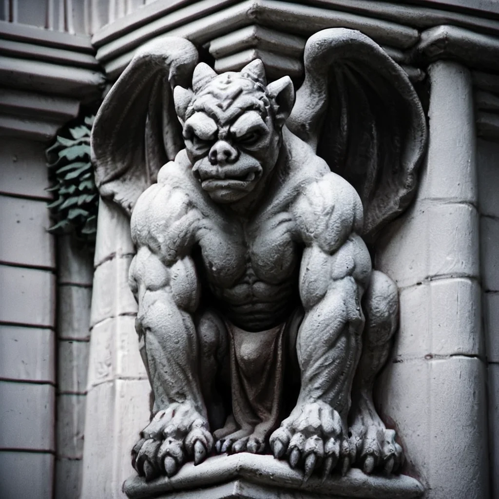 score_9, score_8_up, score_7_up, score_6_up, score_5_up, score_4_up, source_anime,  Gargoyles, creature, monochrome, standing, muscular, loin cloth