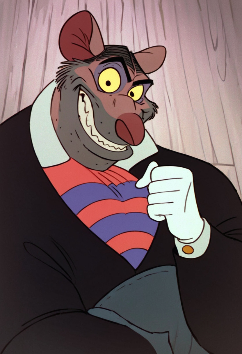 score_9, score_8_up, score_7_up, best quality, highres, furry male, furry, 1boy, solo, white gloves, teeth, smile, looking at viewer, <lora:Professor_Padraic_RatiganGreat_Mouse_Detective:1>