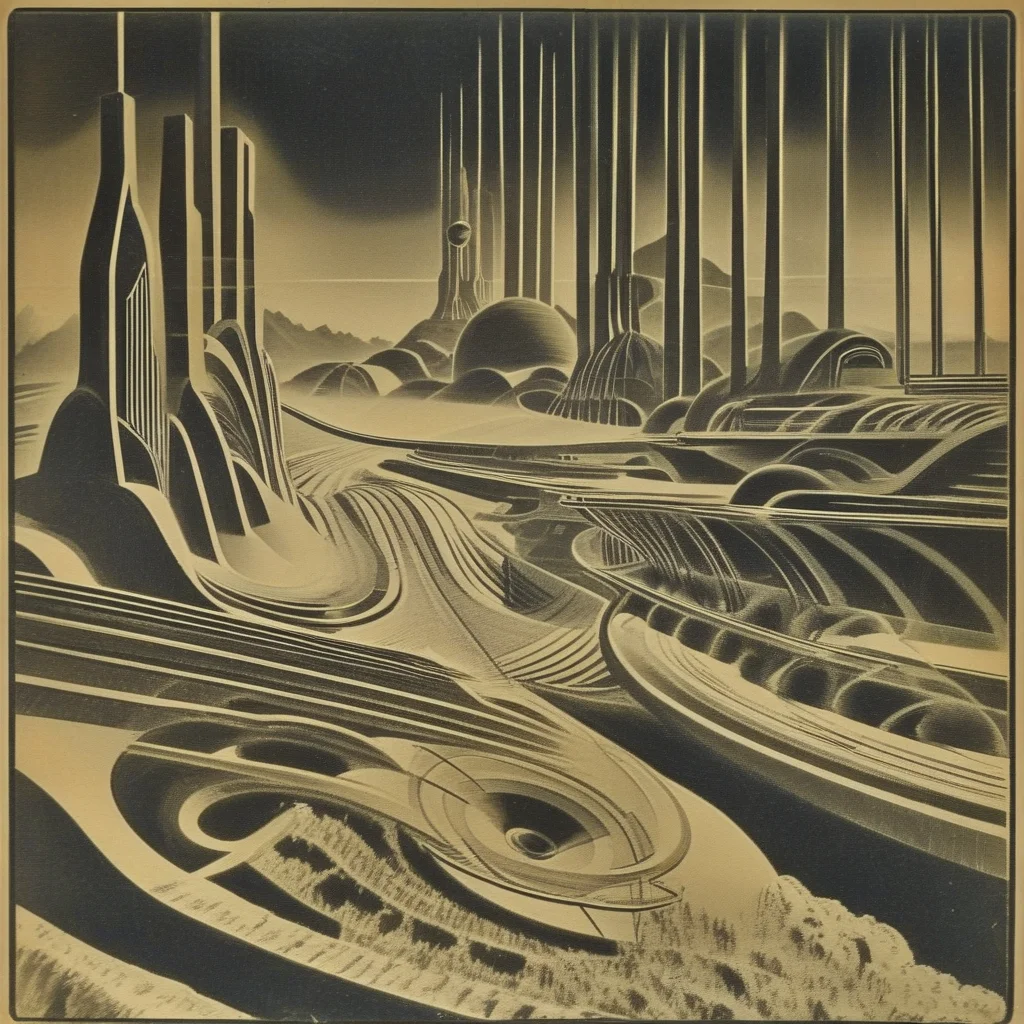 ARSMJSTYLE, ArtDecoVintageFuture, Landscape