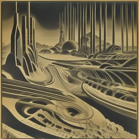 ARSMJSTYLE, ArtDecoVintageFuture, Landscape