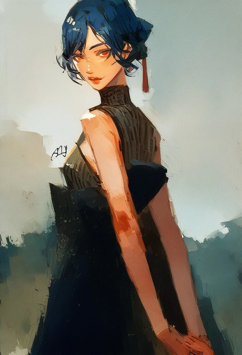 score_9, score_8_up,score_7_up, score_6_up, score_5_up, score_4_up, watercolor painting, ((female jiangshi)), Female chinese zombie