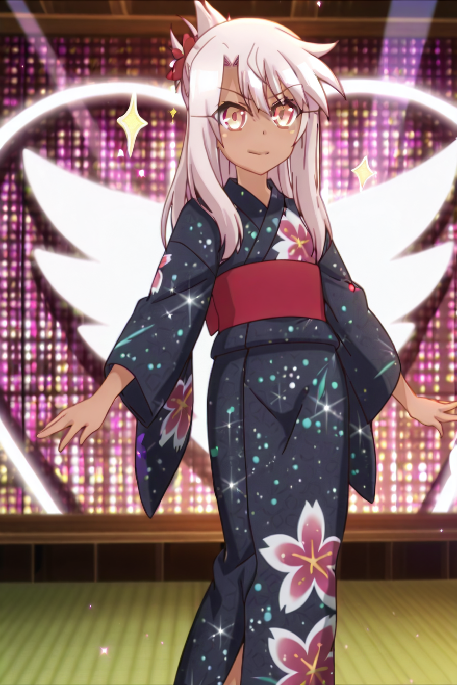 detailed background, shiny skin, posing,
heart, bloom, glitter, sparkle,
<lora:prisma.il:1>,
prisma,
chloe, yukata,
