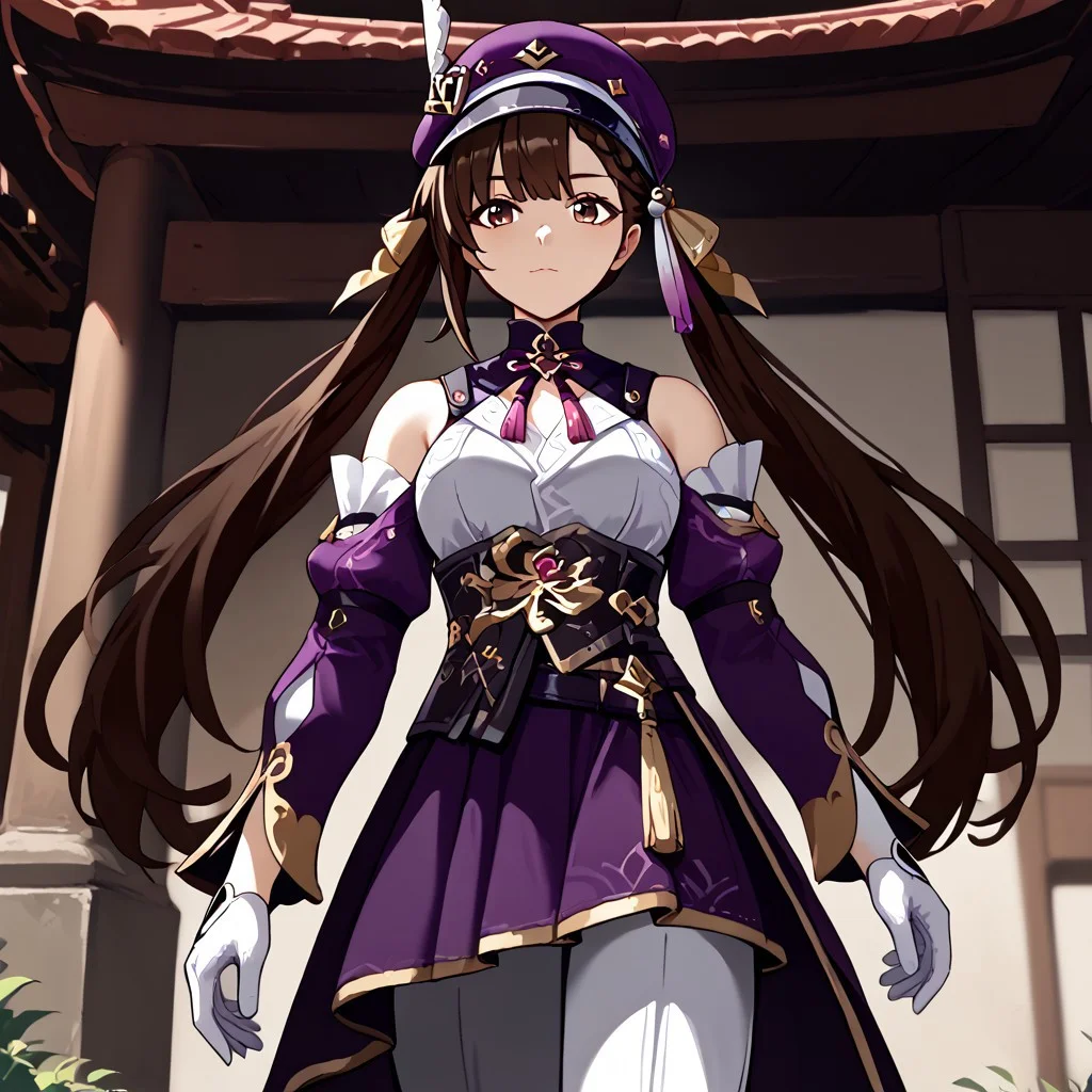 score_9,score_8_up,score_7_up, masterpiece, best quality, very aesthetic, absurdres, BREAK, 1girl, sushangdef, brown eyes, brown hair, long hair, twintails, braid, hair ornament, medium breasts, BREAK,
sushangdef, brown eyes, brown hair, long hair, twintails, braid, hair ornament, medium breasts, BREAK,
monocle, cabbie hat, purple headwear, hat feather, bare shoulders, dark purple shirt, purple skirt, jewelry, blue gemstone, ribbon, sleeveless shirt, purple sleeves, white gloves, gem, puffy sleeves, long sleeves, baggy pants, BREAK,
japanese garden, best quality, great quality, absurdres, masterpiece, best quality, very aesthetic, absurdres, <lora:Kazuhiro_style_v2:0.8>