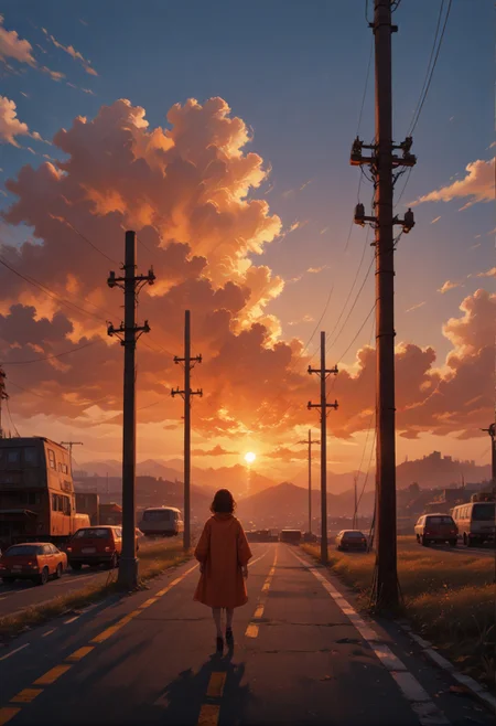 score_9,score_8_up,score_7_up,embedding:zPDXL2, film grain,Cinematic Lighting, Expressiveh,th3rm4l,colorful, outdoors, sky, blue sky, gradient, gradient background, no humans, ground vehicle, scenery, sunset, orange background, power lines, gradient sky, orange sky<lora:增强\(收藏)\sdxl_lightning_8step_lora.safetensors:1.0:1.0> <lora:增强\(收藏)\Expressive_H-000001.safetensors:0.4:0.4> <lora:增强\(收藏)\Hands XL 4.safetensors:1.0:1.0> <lora:增强\(收藏)\glowneon_xl_v1.safetensors:0.5:0.5> <lora:extremely detailed (no trigger).safetensors:1.0:1.0> <lora:Vixon\(收藏)\Vixon's Pony Styles Thermal.safetensors:0.4:0.4> <lora:增强\(收藏)\sinfully_stylish_SDXL.safetensors:0.4:0.4>