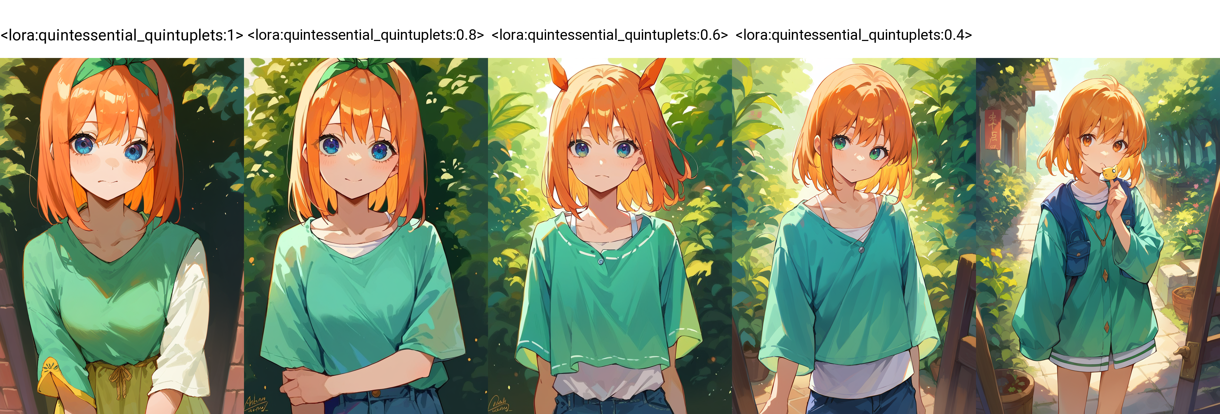 score_9, score_8_up, score_7_up, score_6_up, source anime, safe,
abustoypnxl, nakano yotsuba,
 <lora:quintessential_quintuplets:1>